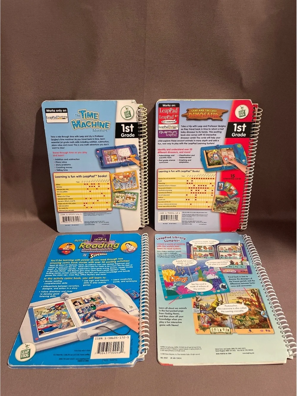 Vintage LeapFrog LeapPad Book Lot 12 Assorted Learning Books Pre-K–5th Grade